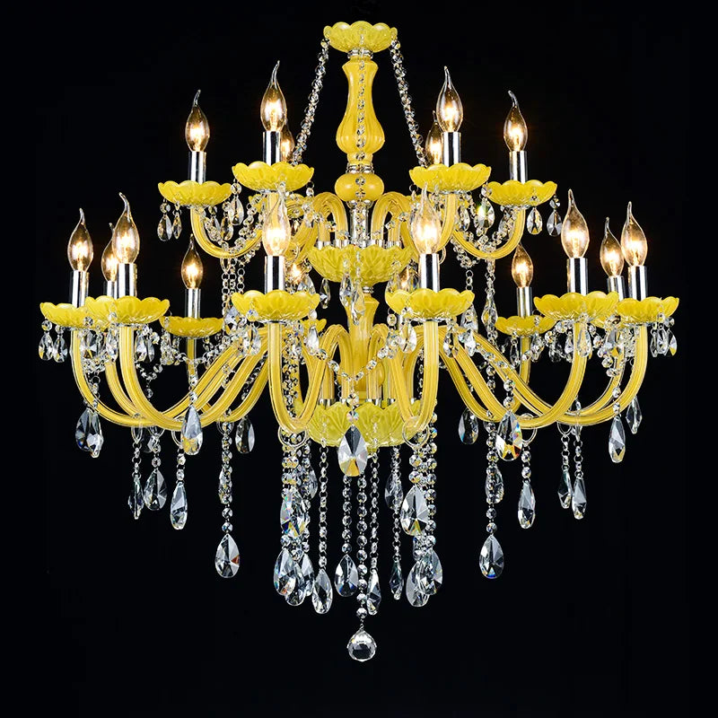 lustre en cristal fantaisie pour mariage moderne élégant - vue 3 sur 13