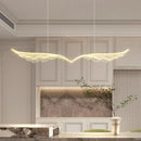 lustre nordique moderne créatif ailes d'ange en or led