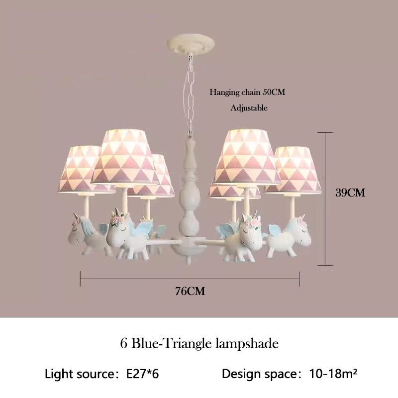 lustre enfant LED rotatif style nordique romantique et chaleureux - vue 23 sur 24