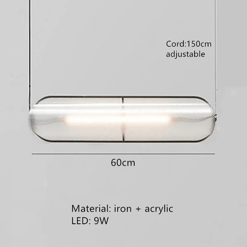 suspension led moderne avec cordon chaud réglable - vue 13 sur 12