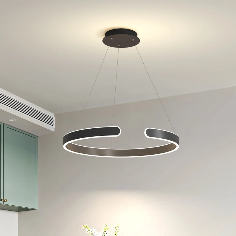 lustre moderne lumineux pour un éclairage élégant intérieur - vue 4 sur 8