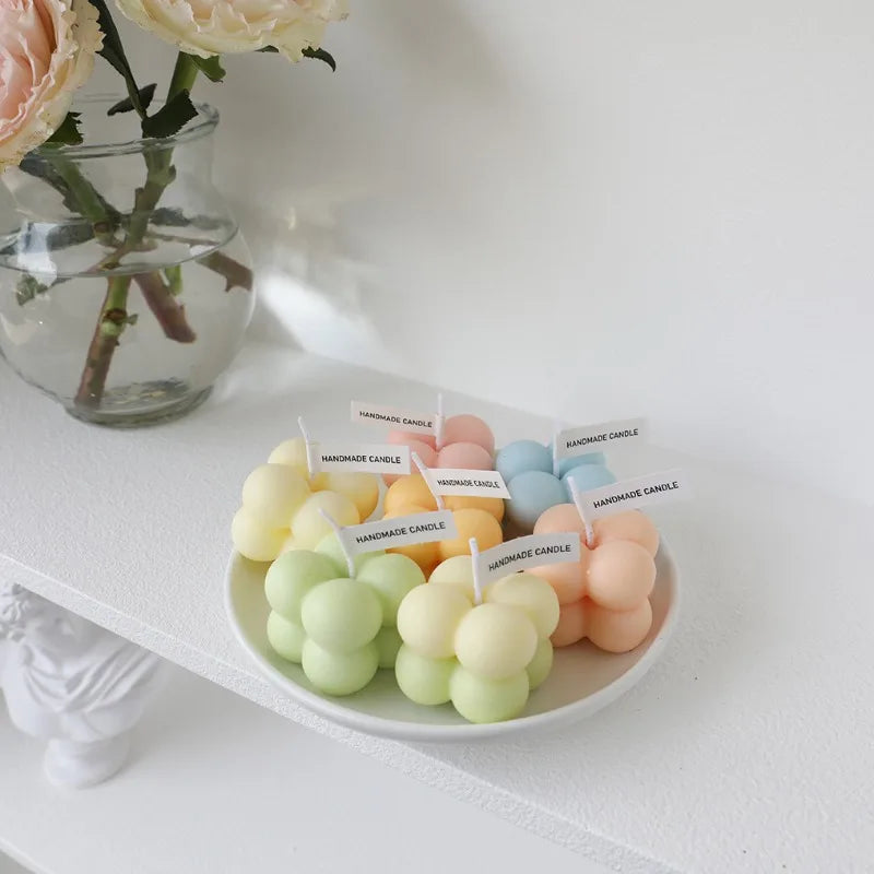 bougie parfumée cube en cire de soja pour décoration moderne - vue 5 sur 22