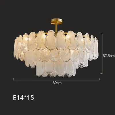 lustre suspendu en verre design nuage créatif moderne - vue 14 sur 18