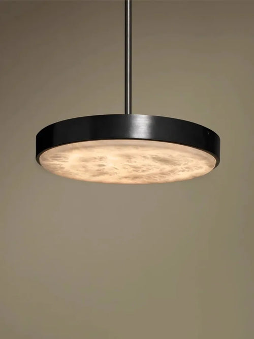 Lustre rétro en marbre noir