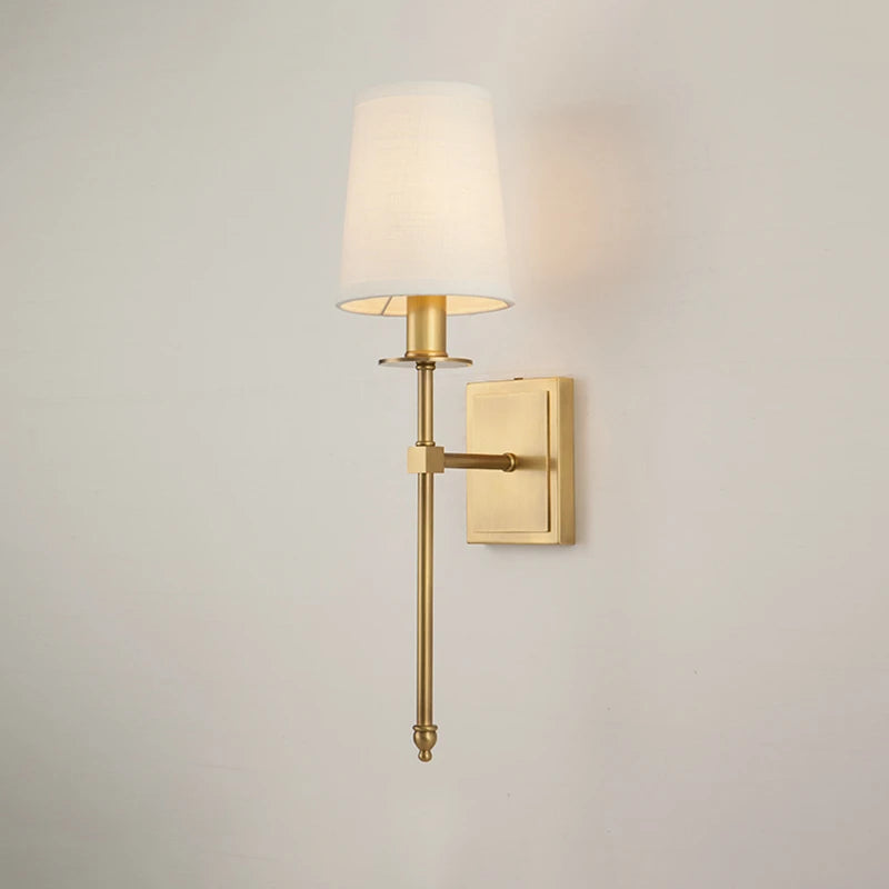 applique murale led classique en tissu nordique pour décoration maison