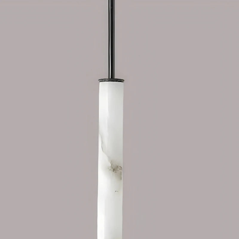 lustre en marbre et laiton 3000k avec cordon réglable pour intérieur - vue 6 sur 9