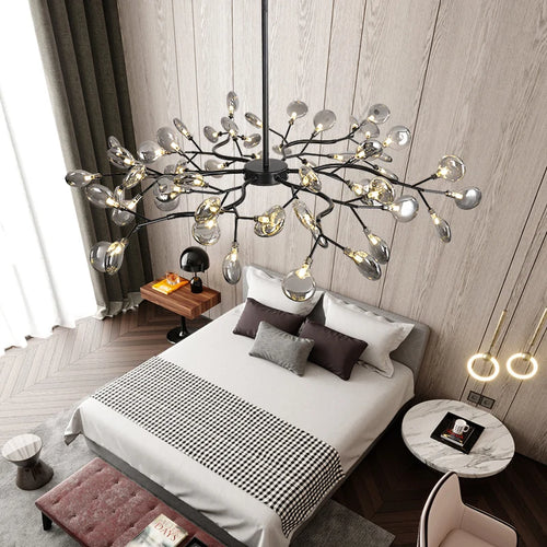 lustre en feuilles de pissenlit pour décoration intérieure élégante - vue 3 sur 10