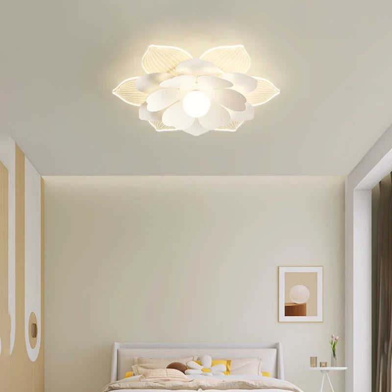 plafonnier moderne à fleurs en pétales pour décoration intérieure - vue 3 sur 10