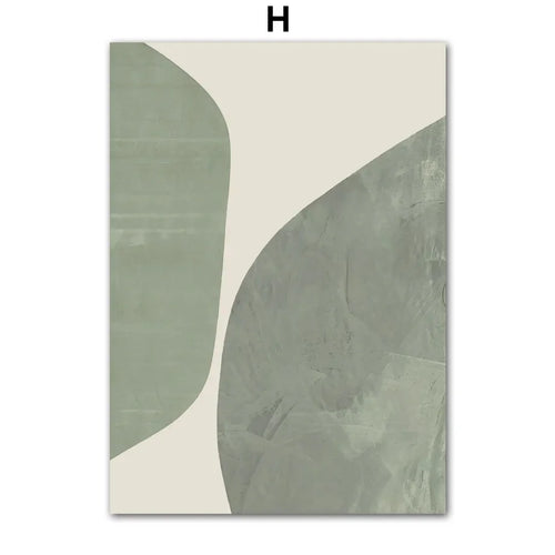 plante géométrique abstraite art mural boho pour décoration intérieure - vue 14 sur 15