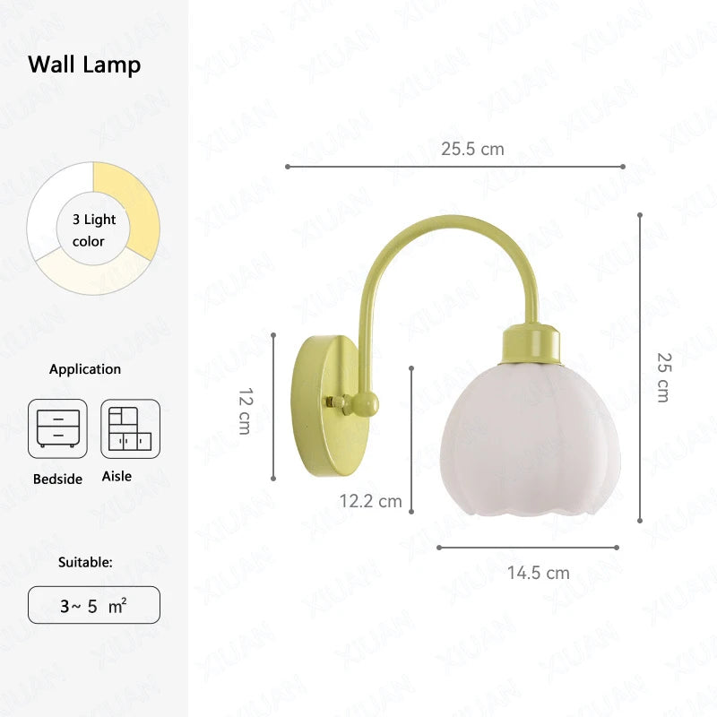 lustre européen en verre de citrouille éclairage led pour intérieur - vue 8 sur 10