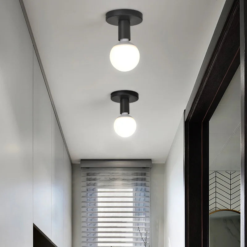 Plafond moderne à LEDs lumières Vintage industriel Surface monté lampe rétro Loft applique éclairage pour salon cuisine décor à la maison