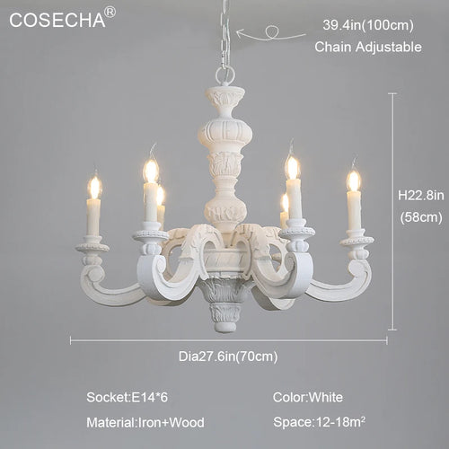 lustre vintage en bois éclairage art déco nordique rétro - vue 13 sur 12