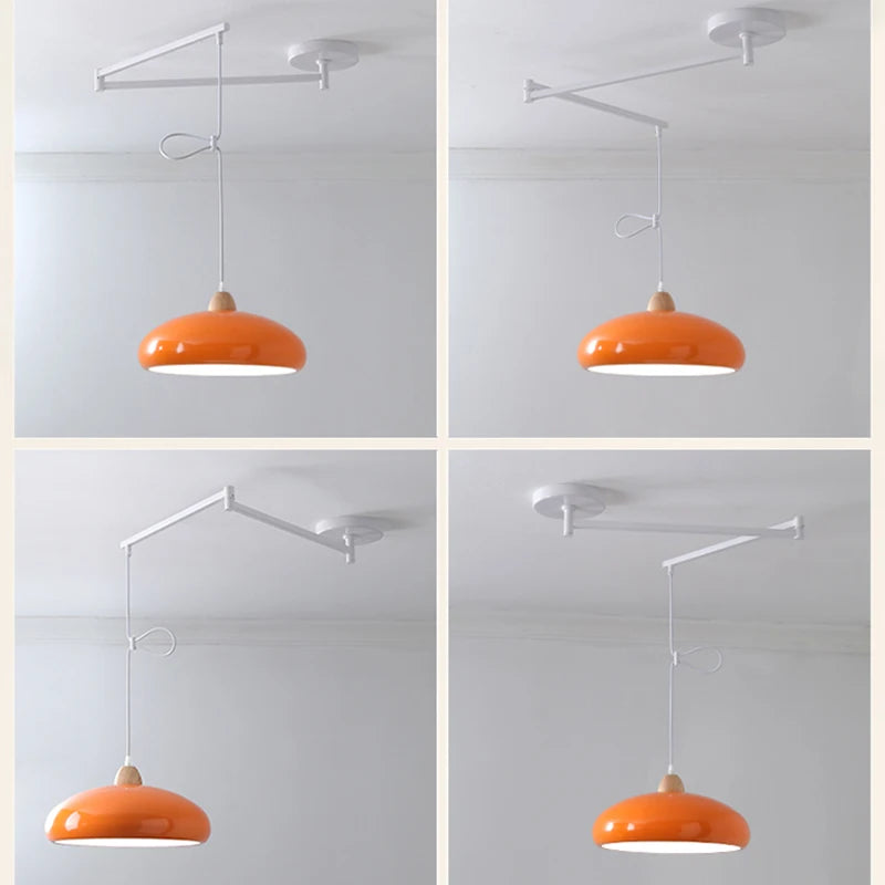 suspension moderne à bras oscillant led mobile - vue 6 sur 30