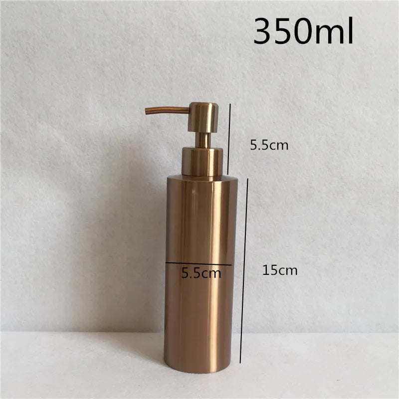 distributeur de savon liquide en acier inoxydable pour salle de bain - vue 5 sur 7