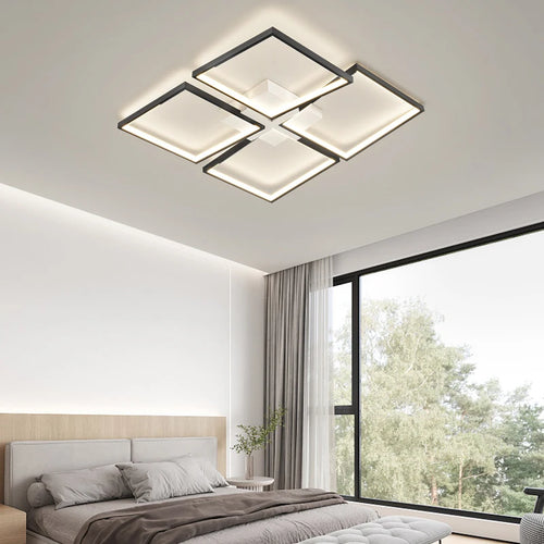 lustre led moderne pour éclairage intérieur et décoration - vue 4 sur 12