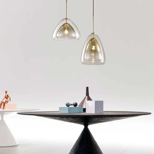 suspension en verre design nordique pour décoration intérieure moderne
