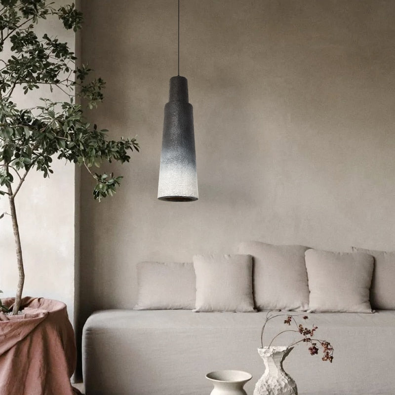 pendant light modern with lampshade cylindrical Varego