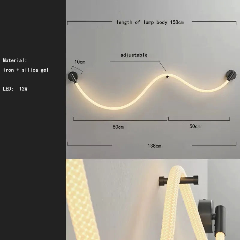 applique murale en silicone et acier inoxydable pour - vue 10 sur 10