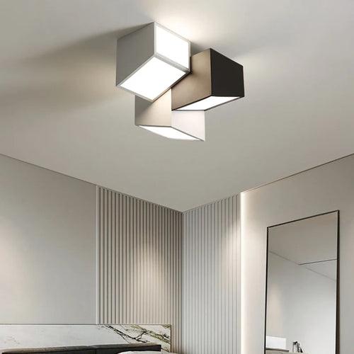 Plafonnier Créatif Géométrique LED Pour Allée Couloir Chambre Restaurant Décor À La Maison Plafond Art Lumières Éclairage Intérieur
