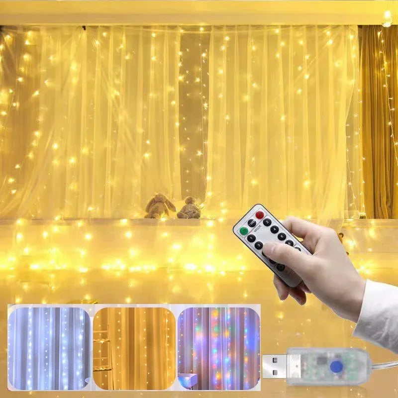 guirlande lumineuse led pour noël et décoration festive - vue 6 sur 14