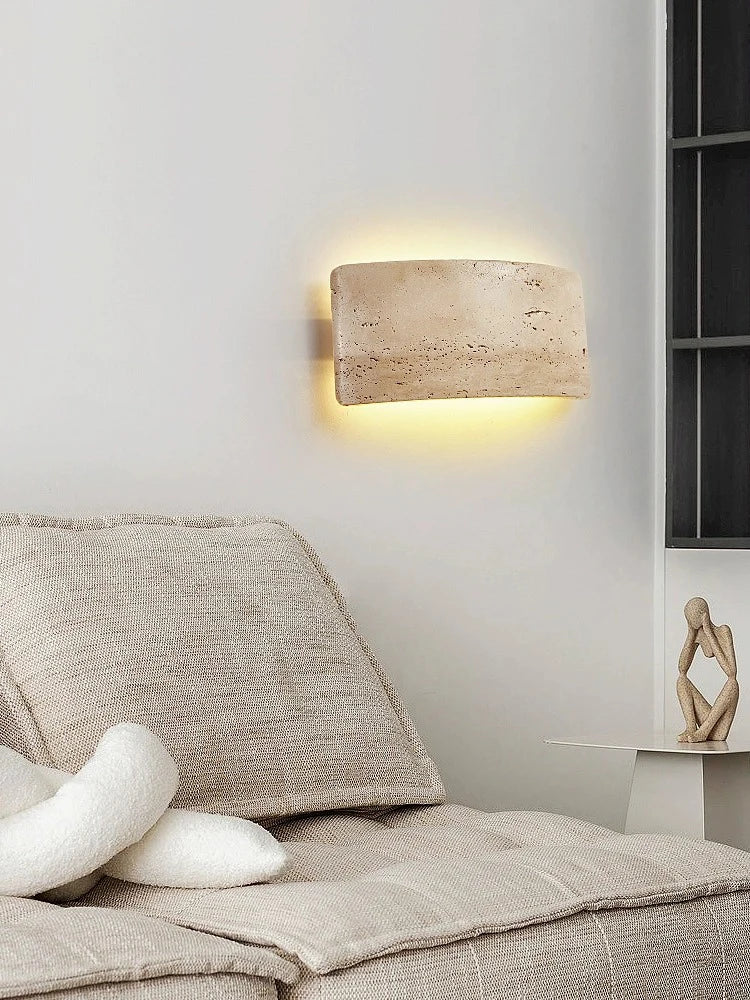 applique murale led wabi-sabi étanche pour jardin et intérieur - vue 4 sur 8