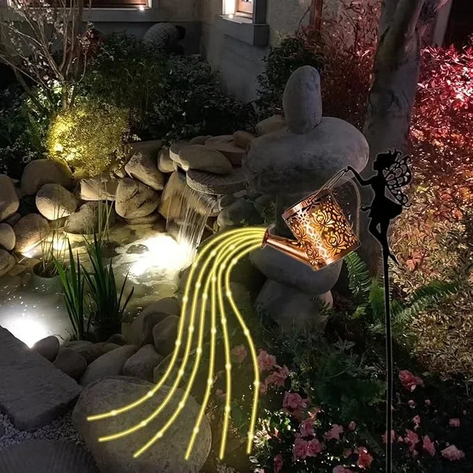 Maison De Fée Solaire Avec Lumière LED - Dimensions 11,5x11x16,3 Cm - En Résine Résistante - Décoration De Jardin Magique