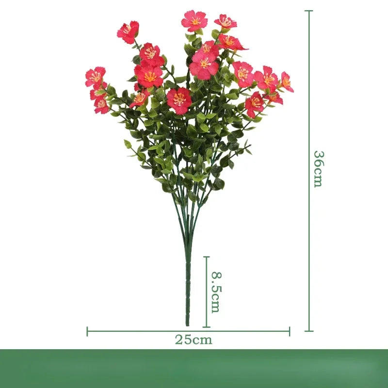 lot de 3 bouquets d eucalyptus artificiels en soie décoration intérieure - vue 11 sur 24