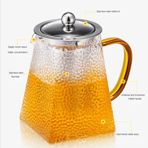 Theiere verre martele filtre inox infusion the 300ml