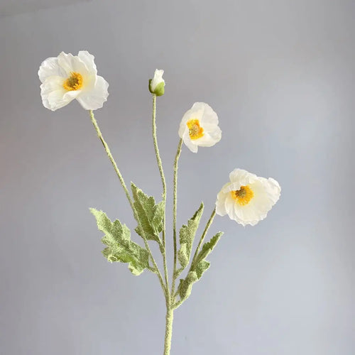 fausses fleurs de pavot en soie pour décorations de mariage et fêtes - vue 12 sur 29