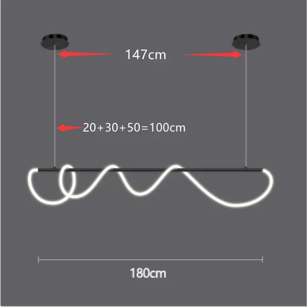 lustre minimaliste design pour bar et espace repas décoratif