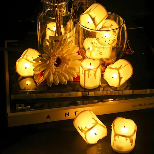 bougie LED sans flamme pour Halloween Thanksgiving et Noël - vue 4 sur 7