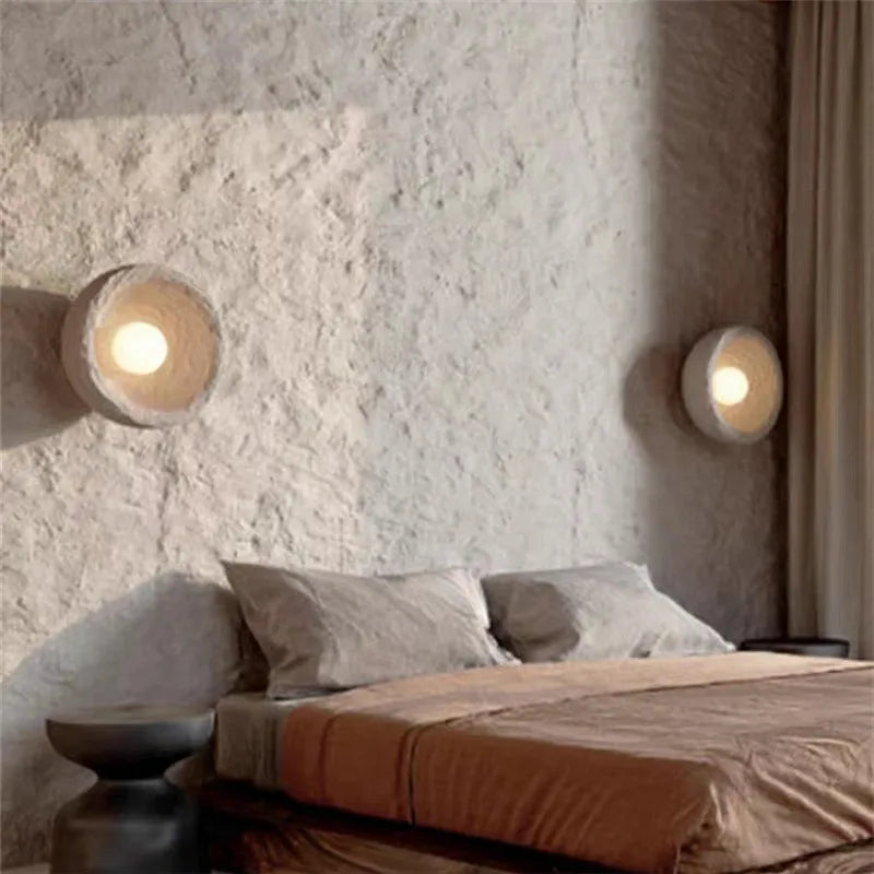 applique murale japonaise en pierre style wabi sabi décor intérieur - vue 4 sur 7