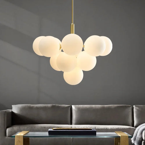 suspension led en verre de luxe décoratives idéales pour restaurant - vue 2 sur 12