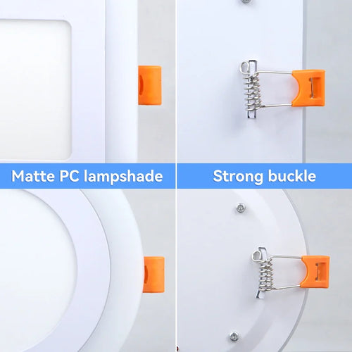plafonnier encastré à led lumière froide design moderne pour intérieur - vue 6 sur 10
