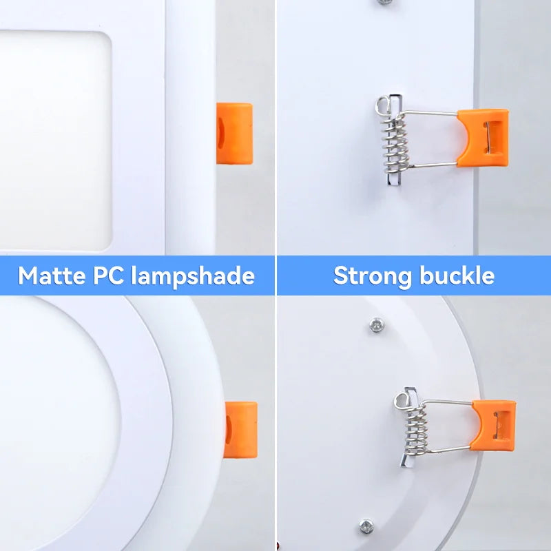 plafonnier encastré à led lumière froide design moderne pour intérieur - vue 5 sur 10