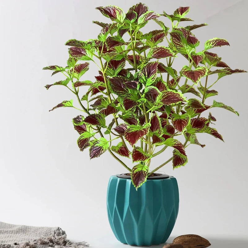 plantes artificielles d'eucalyptus et menthe tropicale pour décoration intérieur