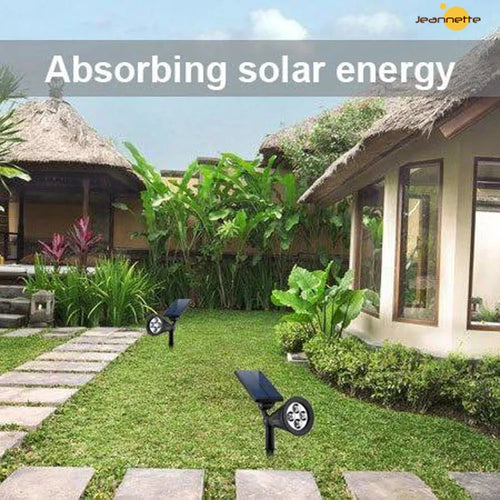 Projecteurs solaires extérieur étanche lumière solaire mur sol lumières solaires pour jardin piscine arbre étang voie paysage cour pelouse - vue 7 sur 9