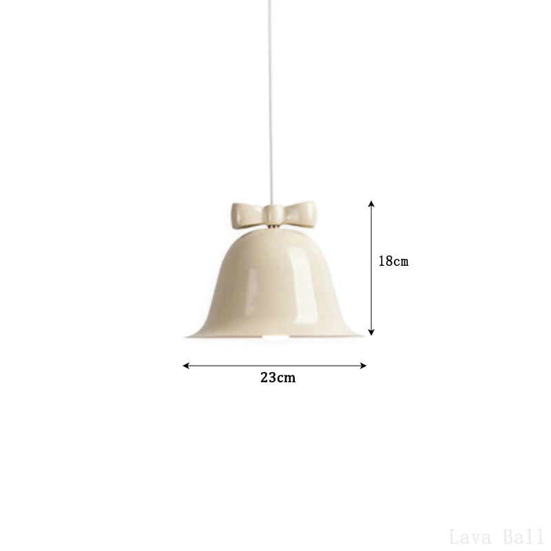 suspension modernes en forme de cloche avec nœud décoratif - vue 20 sur 20