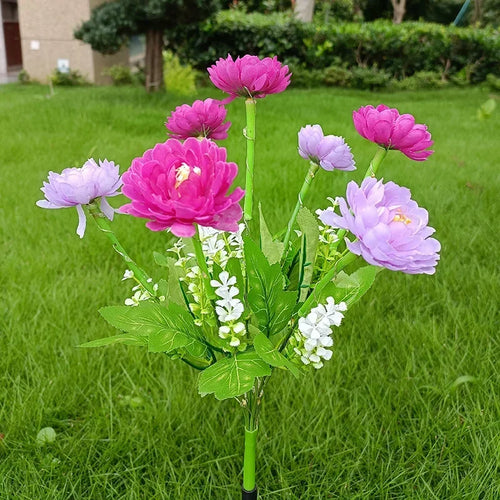 éclairage solaire en forme de rose pour jardin extérieur - vue 11 sur 11