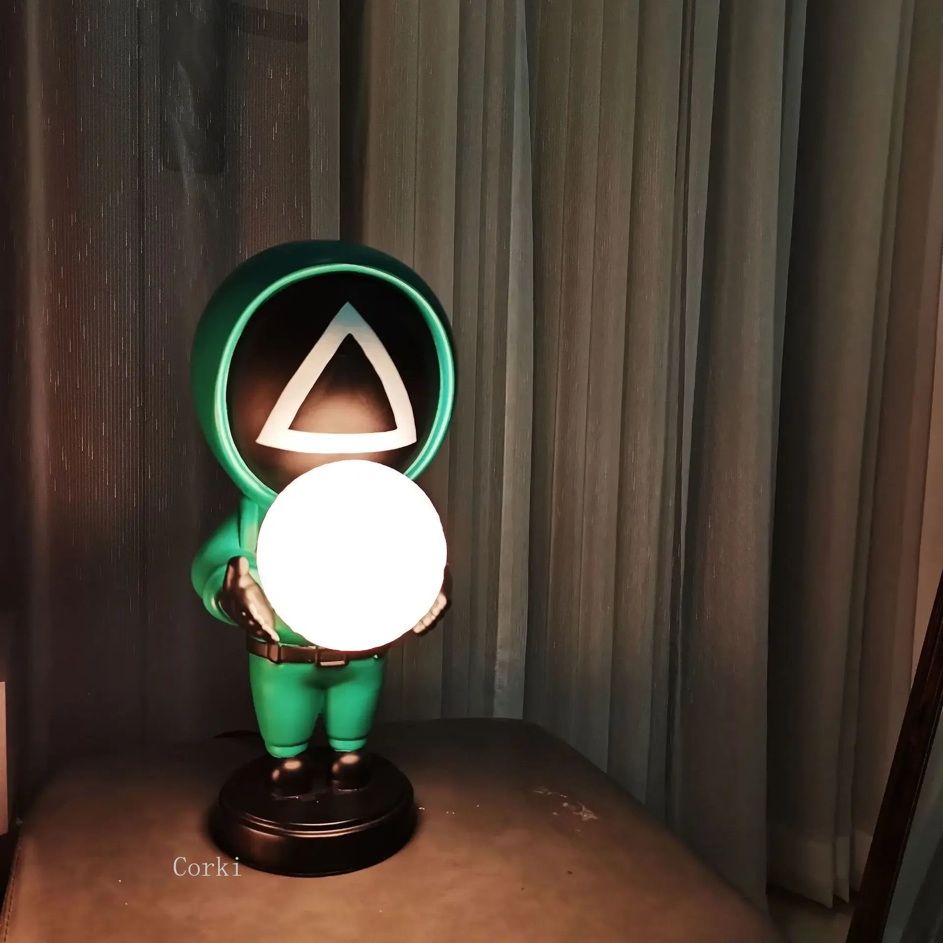 lampe de table astronautes design nordique veilleuse 3D décorative - vue 4 sur 10