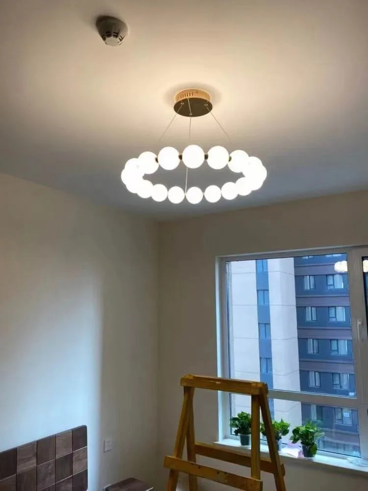 Lustre nordique en forme de haricot magique - vue 4 sur 19