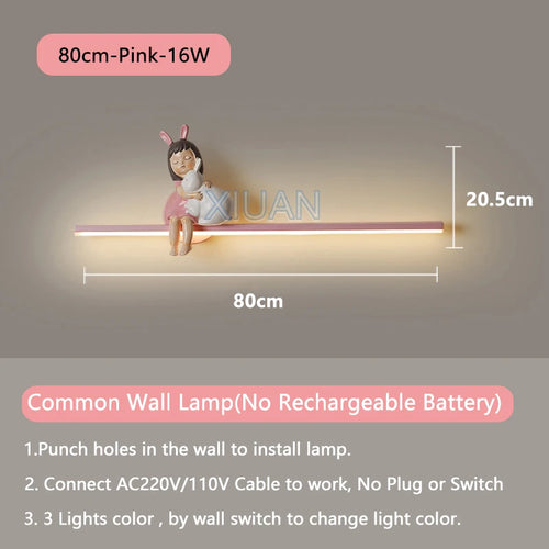 applique murale en forme de lapin pour décoration enfant - vue 18 sur 17