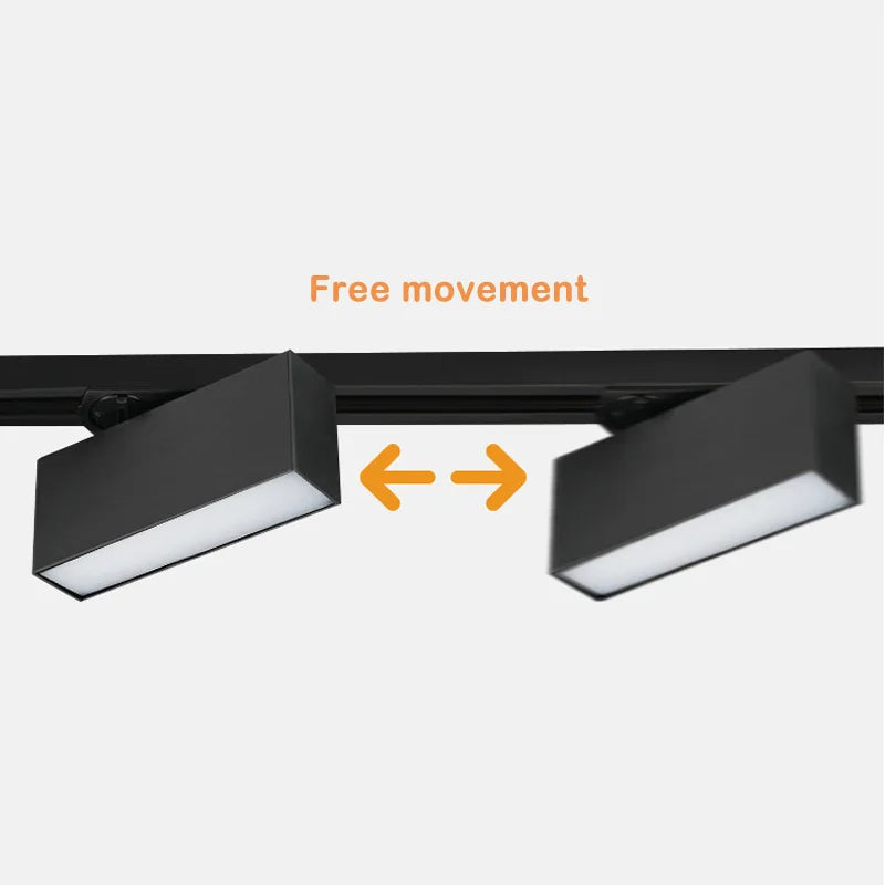 plafonnier cree led rail éclairage pour magasins et intérieurs modernes - vue 3 sur 22