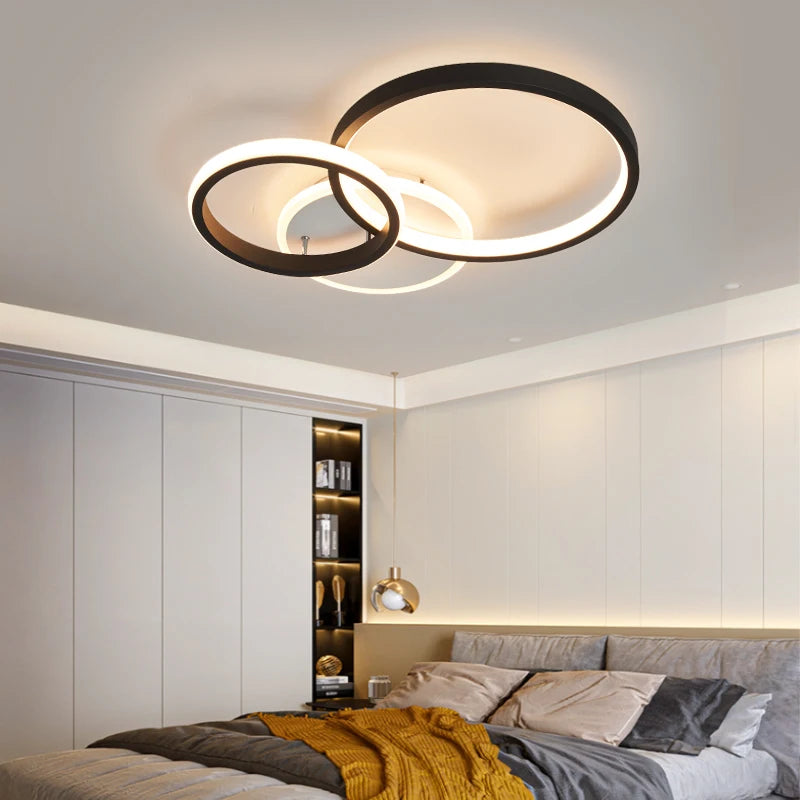 lustre moderne à LED pour décoration intérieure élégante - vue 2 sur 10