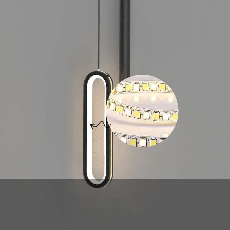 lustre led minimaliste nordique maison