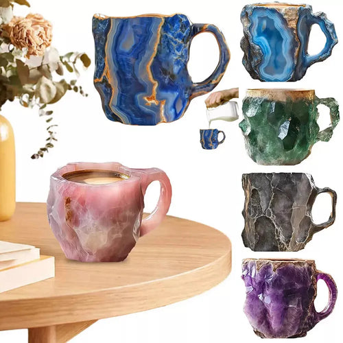 Mug effet cristal style facette élégant maison bureau