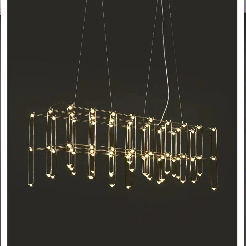 lustre LED postmoderne créatif pour bar et réception - vue 8 sur 8