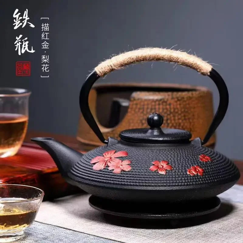 Théière japonaise en fonte avec infuseur maille 750ml - vue 3 sur 7