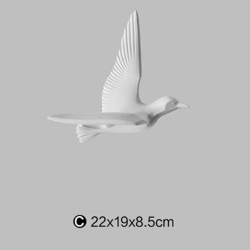 décoration murale créative en forme de mouette décoratif - vue 33 sur 36