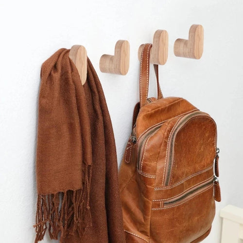 crochet en bois décoratif pour rangement multi-usages